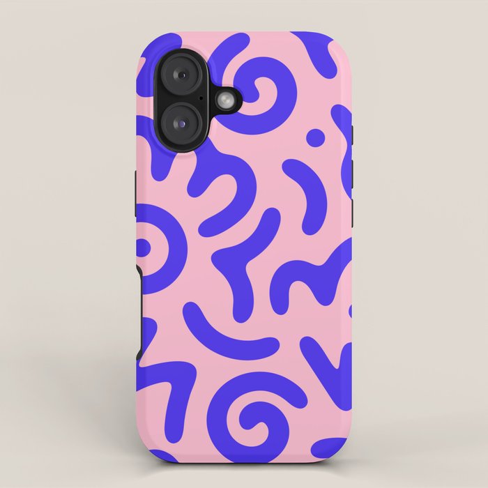 Colorful fun doodle symbol art pattern iPhone Case Gallery Image 1