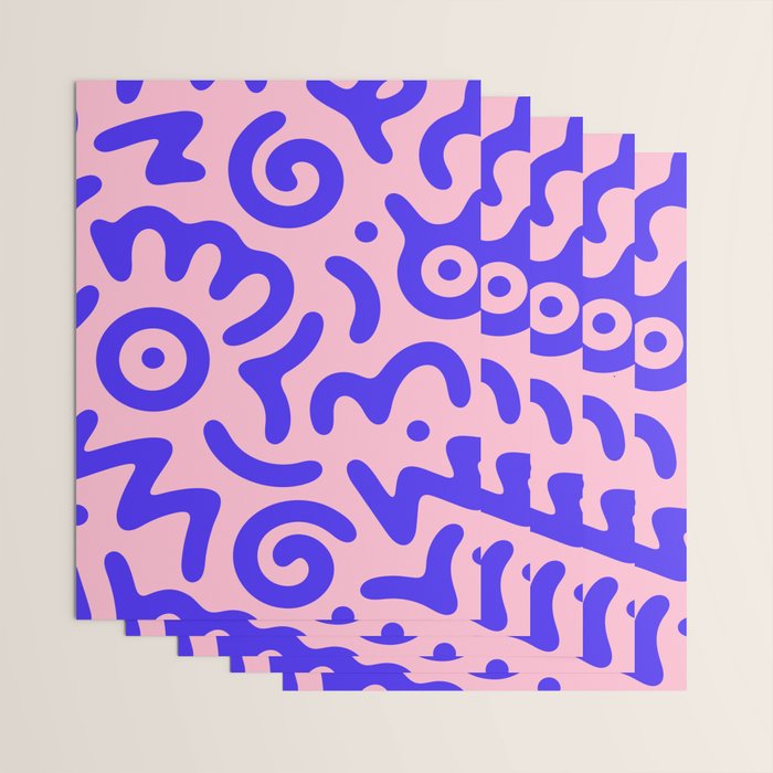 Colorful fun doodle symbol art pattern Wrapping Paper Gallery Image 3