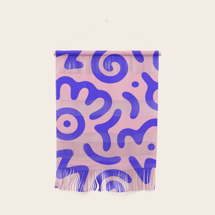 Colorful fun doodle symbol art pattern Wall Hanging Gallery Image 1