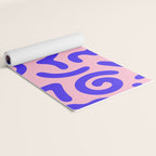 Colorful fun doodle symbol art pattern Yoga Mat Gallery Image 2