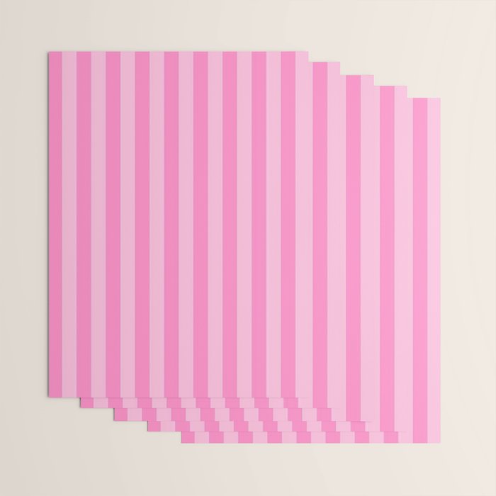 pink stripes Wrapping Paper Gallery Image 3