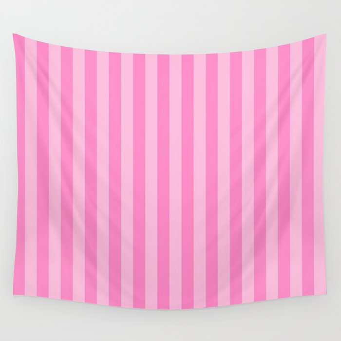 pink stripes Wall Tapestry Gallery Image 1