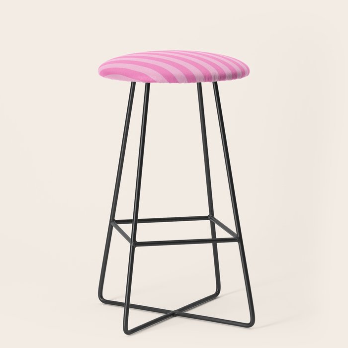 pink stripes Stool Gallery Image 1