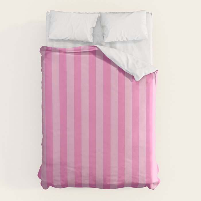 pink stripes Duvet Cover Gallery Image 1