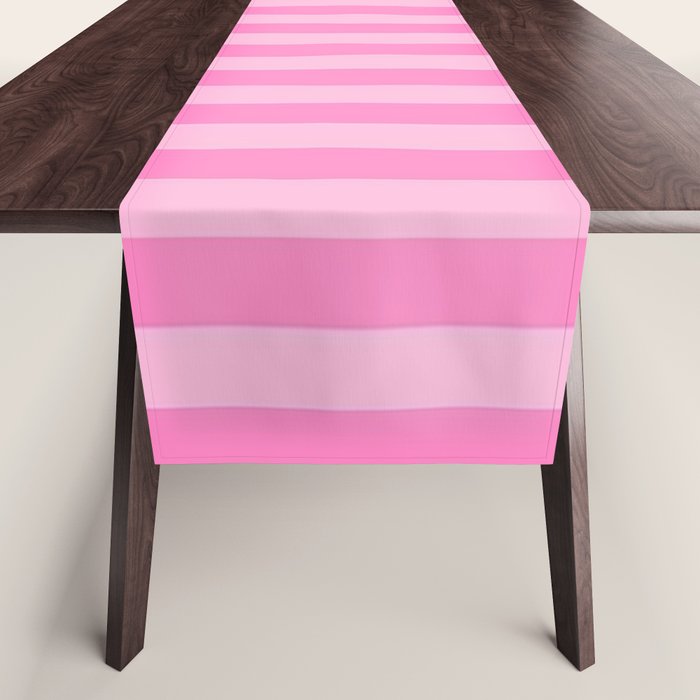 pink stripes Table Runner Gallery Image 1
