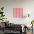 pink stripes Wood Wall Art Gallery Image 2