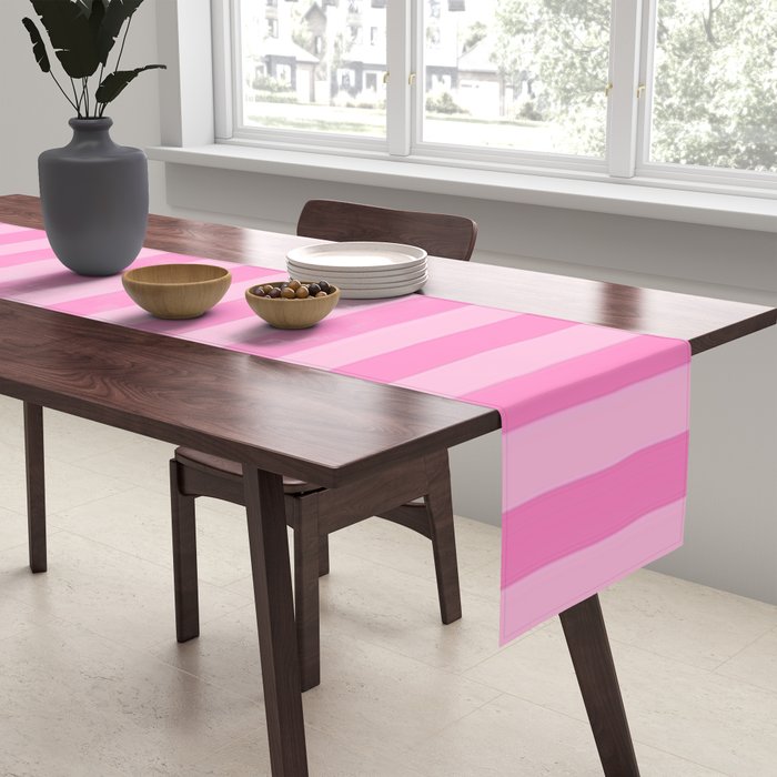 pink stripes Table Runner Gallery Image 2