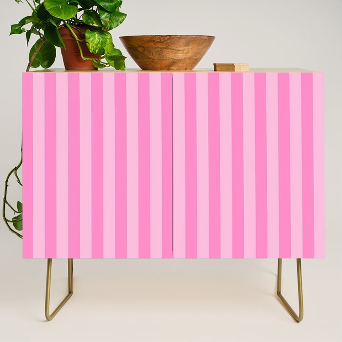 pink stripes Credenza Gallery Image 1
