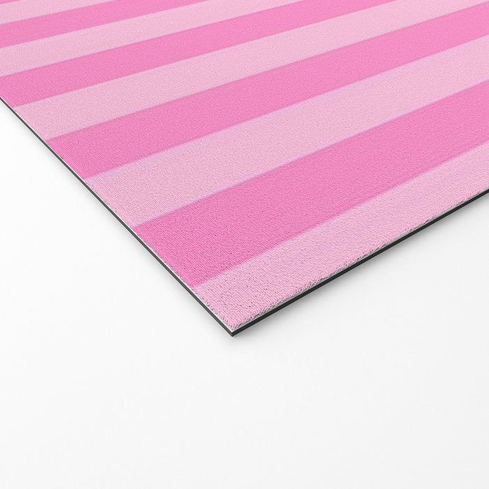 pink stripes Welcome Mat Gallery Image 2