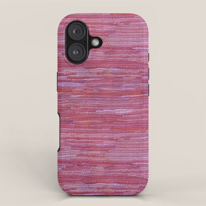 Old Market Textile in Pink iPhone Case Gallery Image 1