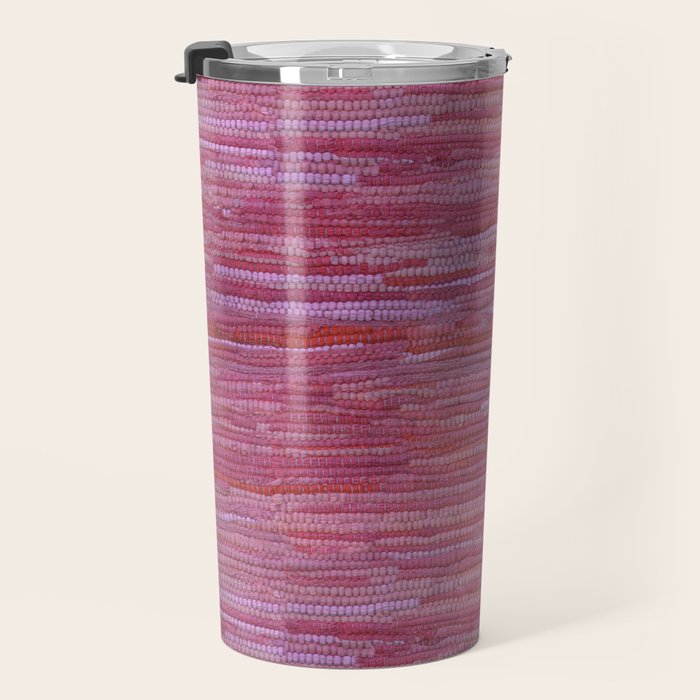 Old Market Textile in Pink Travel Mug Gallery Image 3