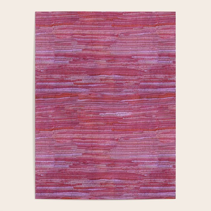 Old Market Textile in Pink Poster Gallery Image 1