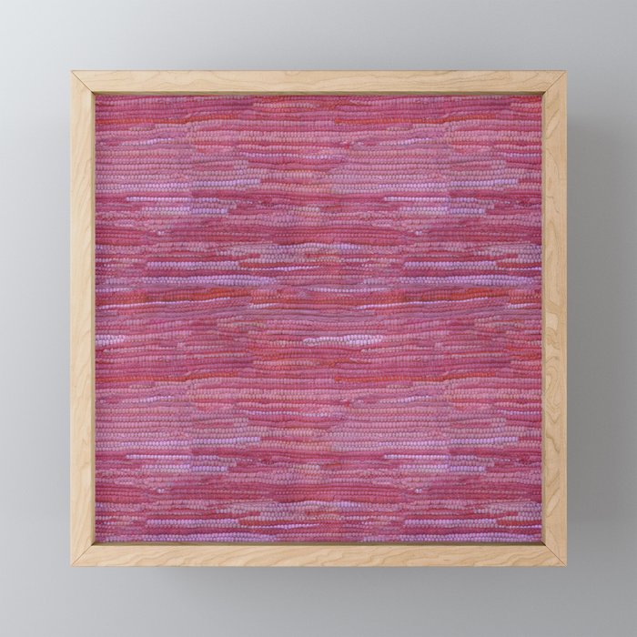 Old Market Textile in Pink Mini Art Print Gallery Image 1