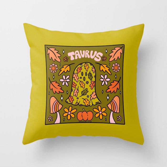 Taurus Ghost Throw Pillow Gallery Image 1