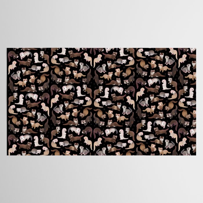 Ferret - dark Tablecloth Gallery Image 2