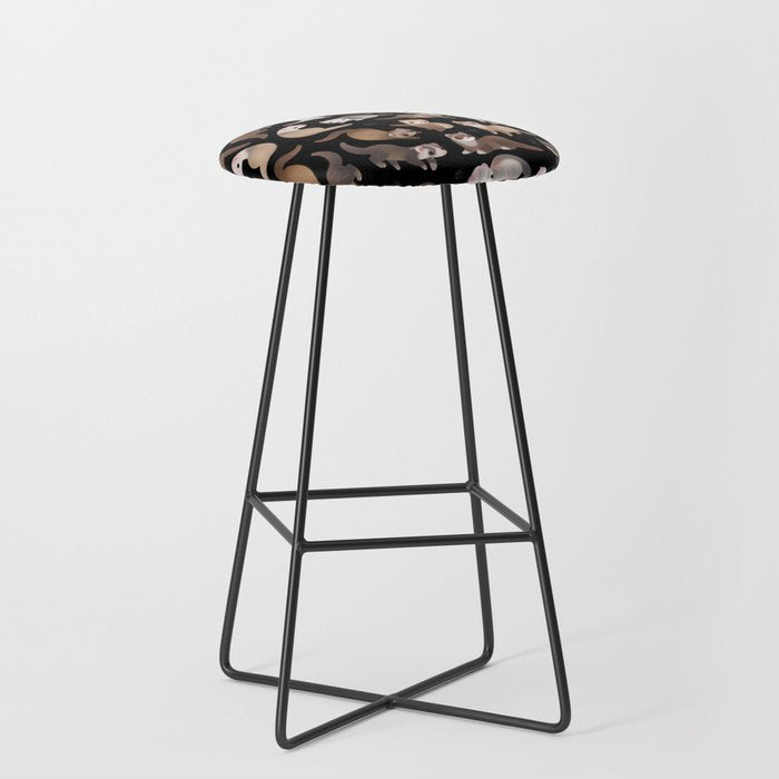 Ferret - dark Stool Gallery Image 1