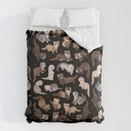 Ferret - dark Comforter Gallery Image 6