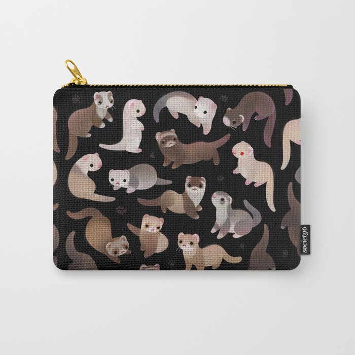Ferret - dark Carry All Pouch Gallery Image 1