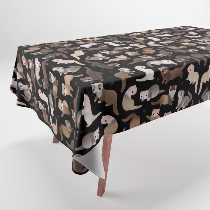 Ferret - dark Tablecloth Gallery Image 1