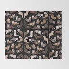 Ferret - dark Throw Blanket Gallery Image 2