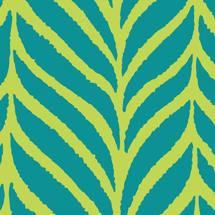 Palm Leaves Pattern Turquoise and Green Coffee Mug Gallery Image 2