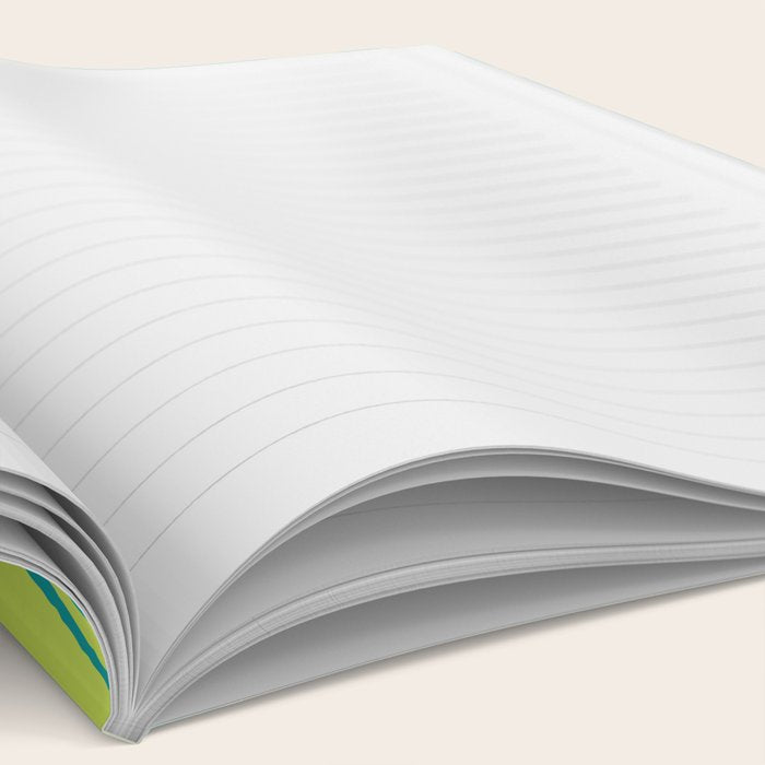 Palm Leaves Pattern Turquoise and Green Notebook Gallery Image 2