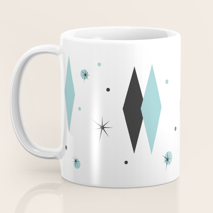 Vintage 1950s Mid Century Modern Design Coffee Mug Gallery Image 3