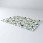 Drifting Daisies #2 - blue orange Rug Gallery Image 3