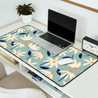 Drifting Daisies #2 - blue orange Desk Mat Gallery Image 2