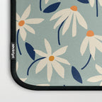 Drifting Daisies #2 - blue orange Laptop Sleeve Gallery Image 3