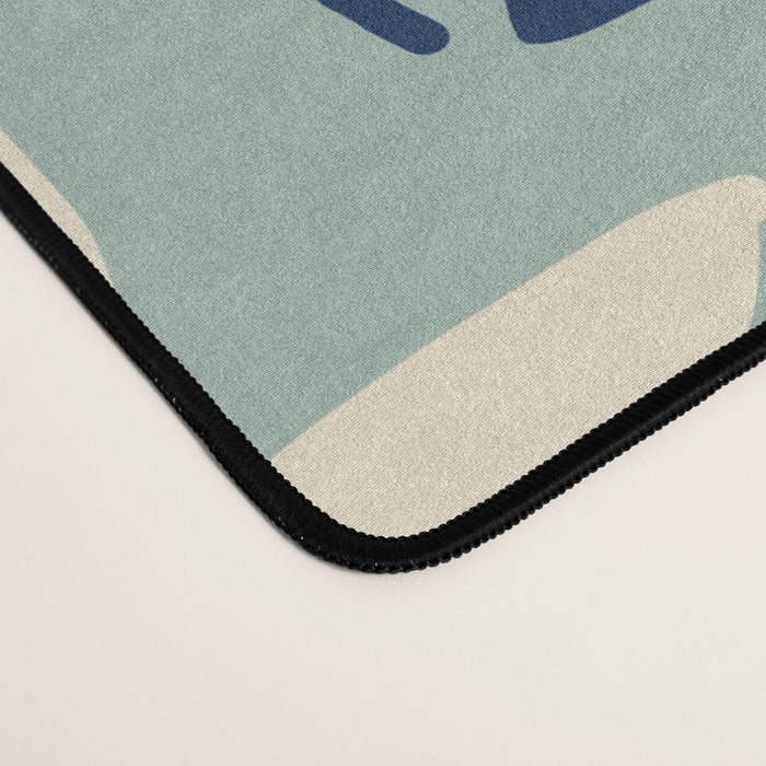 Drifting Daisies #2 - blue orange Desk Mat Gallery Image 4