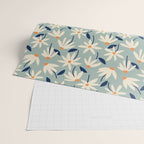Drifting Daisies #2 - blue orange Wrapping Paper Gallery Image 2