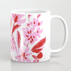 Red and pink artsy flowers Coffee Mug Gallery Image 1
