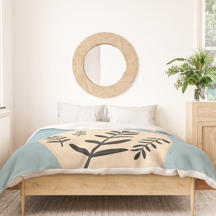 Minimal Abstract Art Vase 23 Duvet Cover Gallery Image 3