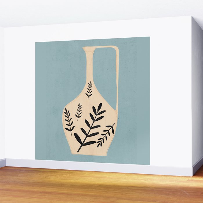 Minimal Abstract Art Vase 23 Wall Mural Gallery Image 2
