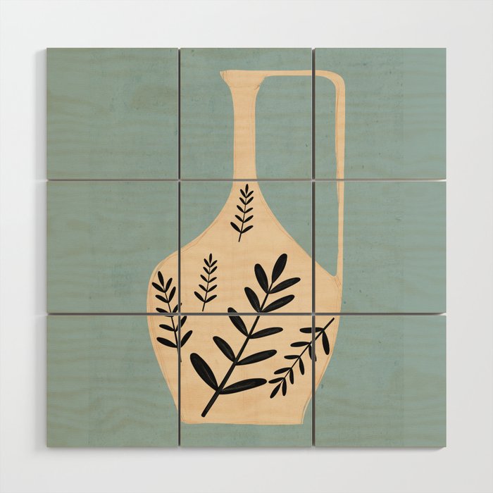 Minimal Abstract Art Vase 23 Wood Wall Art Gallery Image 1