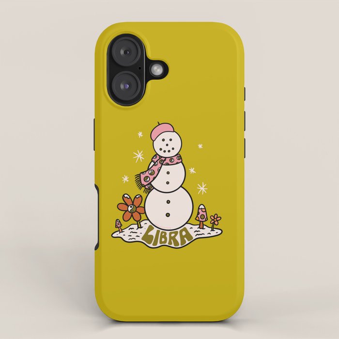 Libra Snowman iPhone Case Gallery Image 1