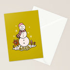 Libra Snowman Stationery Card Gallery Image 2