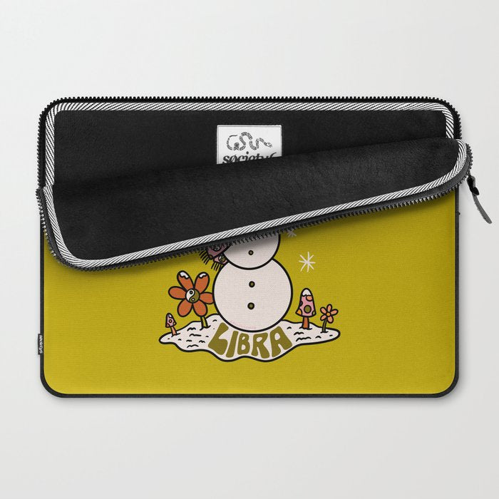 Libra Snowman Laptop Sleeve Gallery Image 2