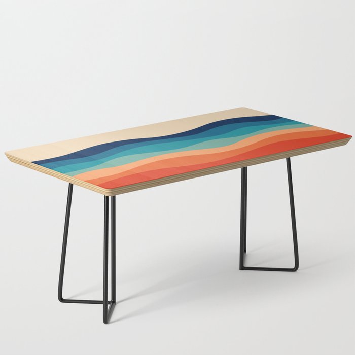 Retro 70s Waves Coffee Table Gallery Image 1