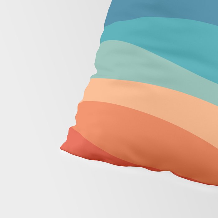 Retro 70s Waves Pillow Sham Gallery Image 4