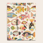 Whimsical Underwater World Multicolor Fish Pattern Notebook Gallery Image 4