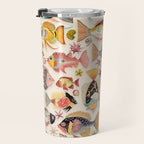 Whimsical Underwater World Multicolor Fish Pattern Travel Mug Gallery Image 3