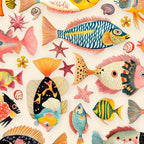 Whimsical Underwater World Multicolor Fish Pattern Coffee Mug Gallery Image 2
