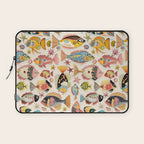 Whimsical Underwater World Multicolor Fish Pattern Laptop Sleeve Gallery Image 1