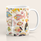 Whimsical Underwater World Multicolor Fish Pattern Coffee Mug Gallery Image 1