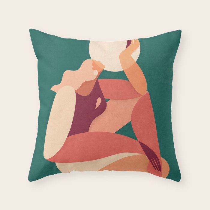 How the sun loves the moon Throw Pillow