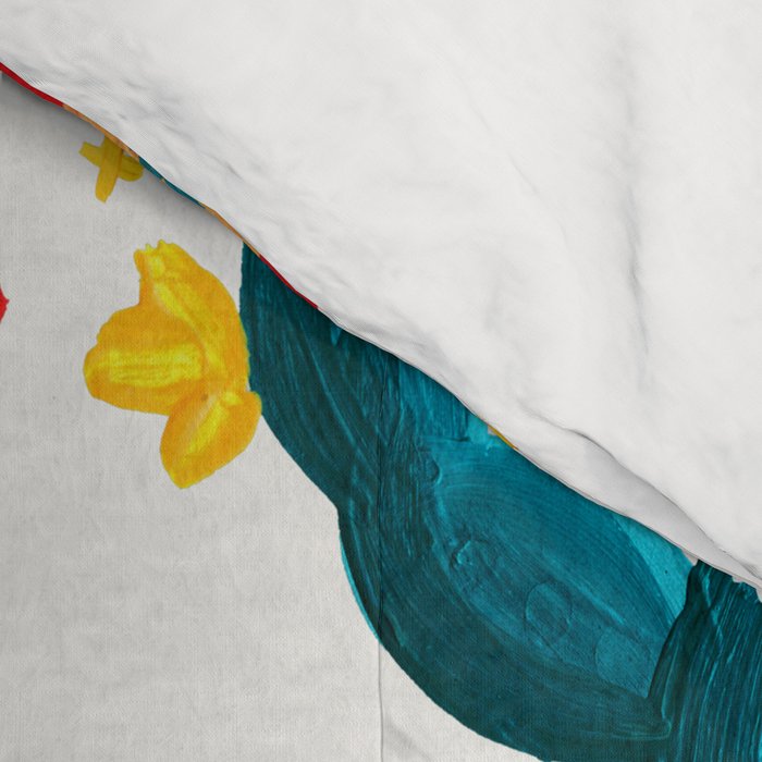 Cactus Garden Acrylic - Teal Comforter Gallery Image 4