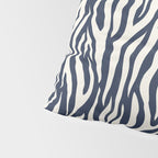 Zebra Stripes In Midnight Blue Pillow Sham Gallery Image 4