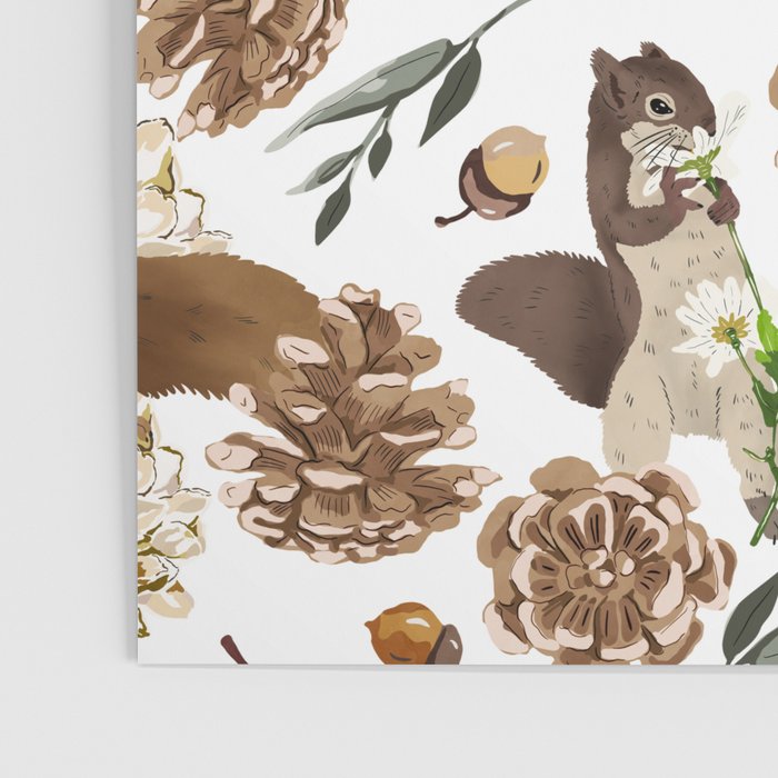 Flowering squirrel meadow Poster Gallery Image 3